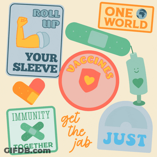 Get Vaccinated Stickers GIF