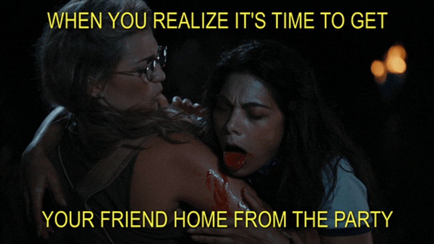 Get Your Friend From The Party Puking GIF