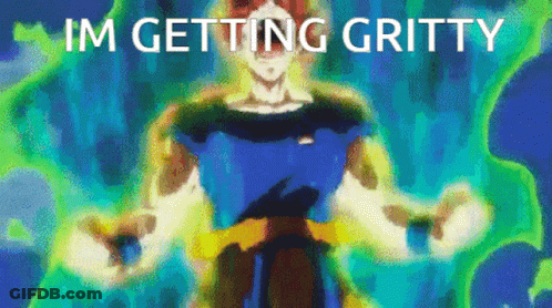 Getting Gritty Cartoon GIF