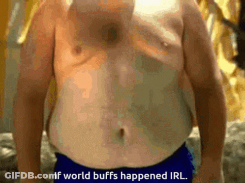 Getting Hit With World Buffs GIF