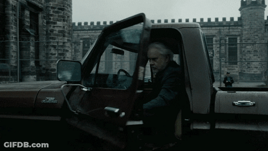 Getting Off The Car Shawshank Redemption GIF