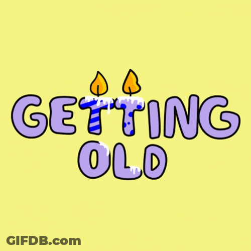 Getting Old Birthday Candles GIF