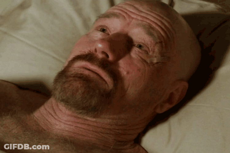 Getting Old Walter White Forehead Neck GIF