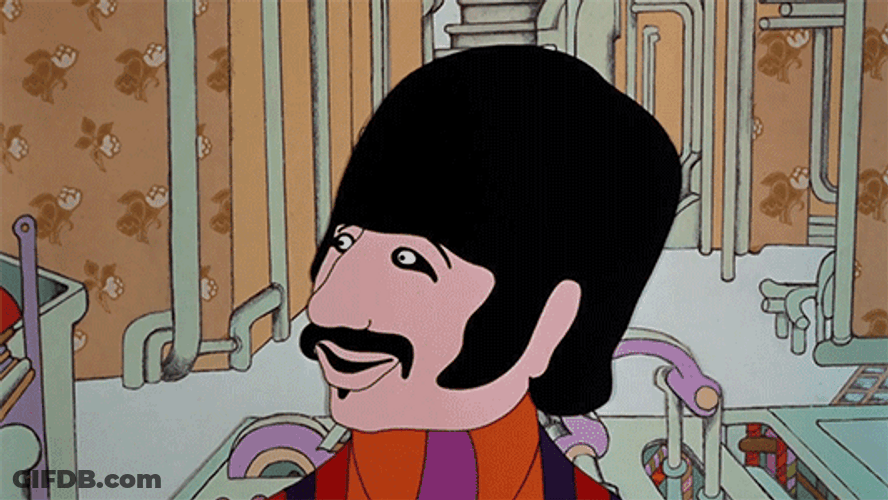 Getting Old Yellow Submarine Cartoon The Beatles GIF