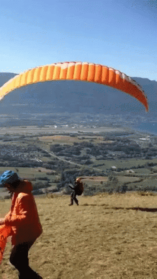 Getting Ready For Paragliding GIF