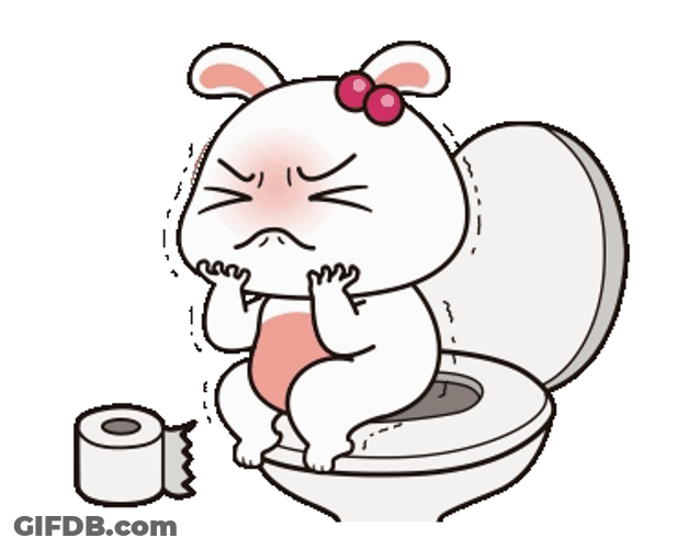 Getting Reddish In The Bathroom GIF