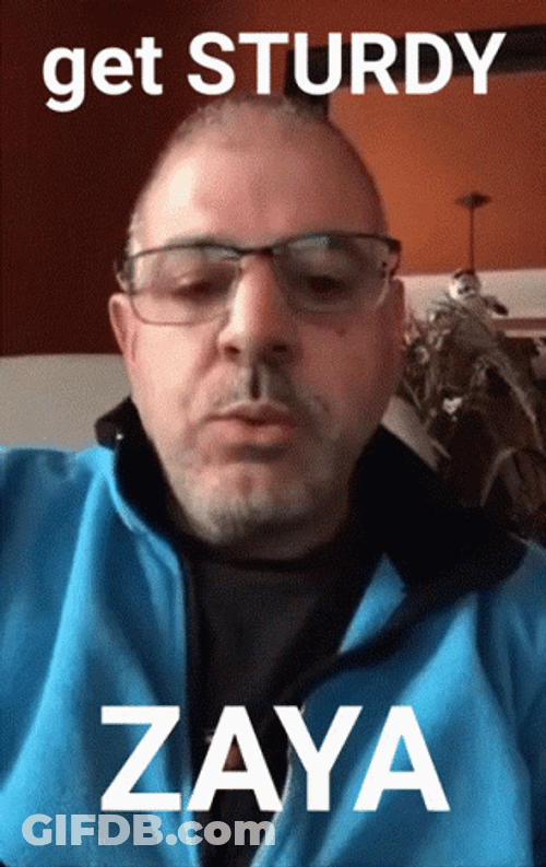 Getting Sturdy Zaya Dad Message GIF