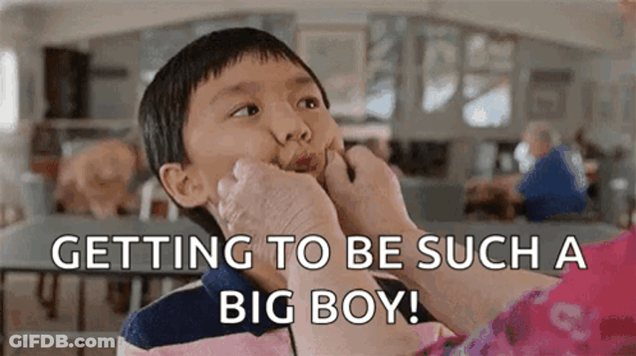 Getting To Be Such A Big Boy GIF