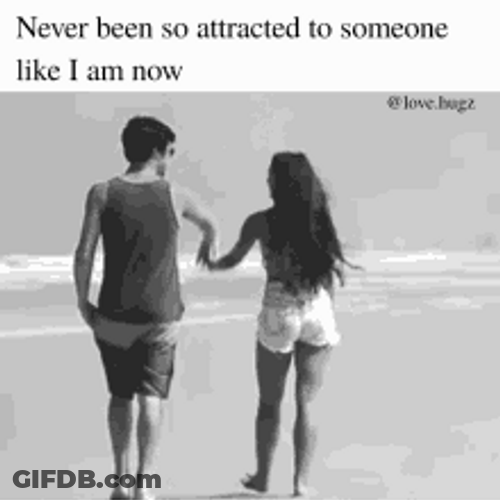 Gf And Bf Walking On The Shore GIF