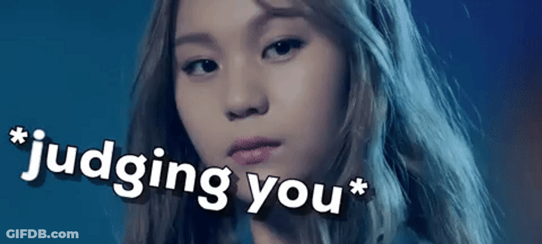 Gfriend Yewon Judging GIF
