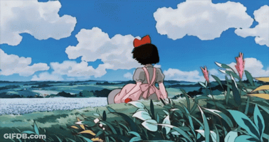 Ghibli Kiki's Delivery Service Resting GIF