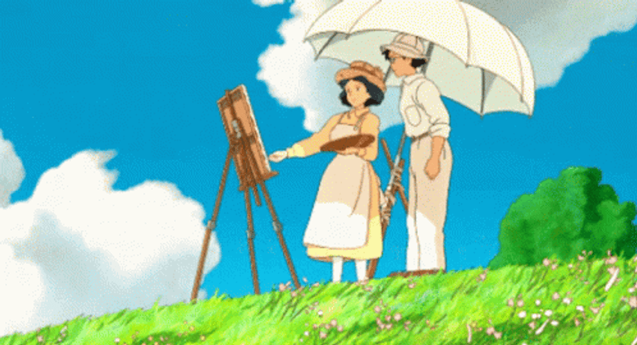Ghibli The Wind Rises Couple GIF