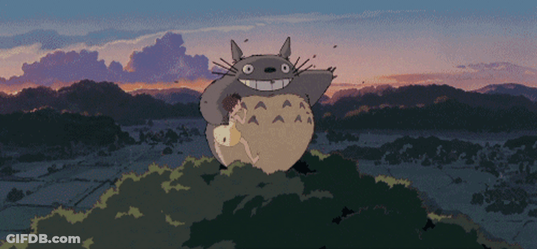 Ghibli Totoro Top Of The Tree GIF