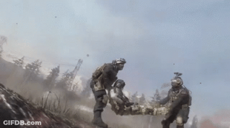 Ghost Cod Being Thrown To The Ground GIF