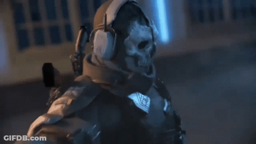Ghost Cod Looking At His Military Watch GIF