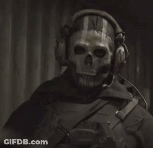 Ghost Cod Looking To His Left Side GIF