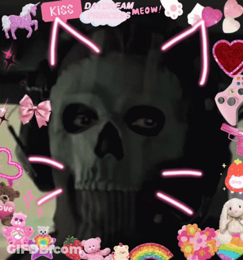 Ghost Cod With Cat Filter GIF