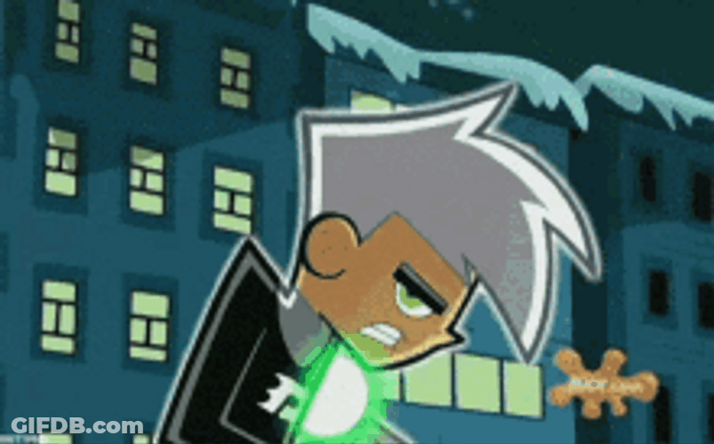 Ghost Danny Phantom Releasing Ghost Ray GIF