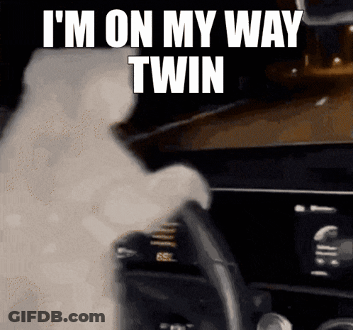 Ghost Driving Car I'm On My Way Twin GIF