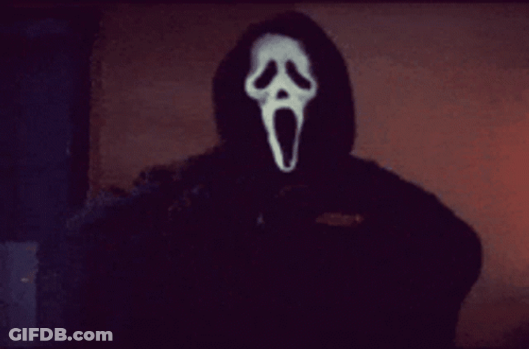 Ghost Face Knife GIF