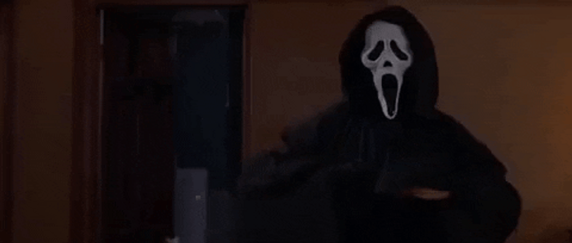 Ghost Face Knife Out GIF
