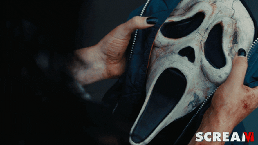 Ghost Face Mask GIF