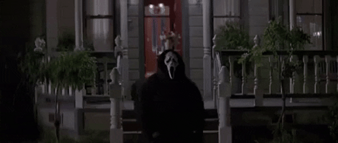 Ghost Face Running GIF