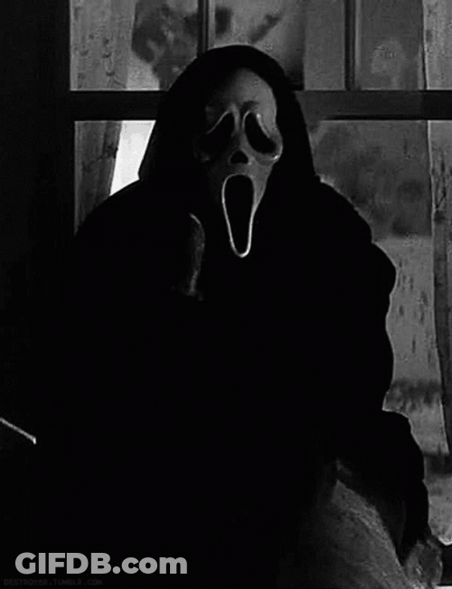 Ghost Face Snuck In GIF