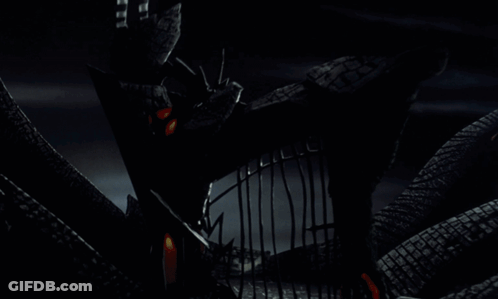 Ghost Flying Through Dark Room GIF
