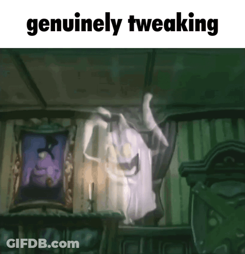 Ghost Genuinely Tweaking GIF