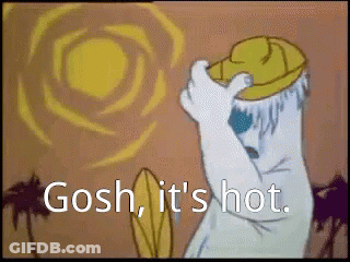 Ghost Gosh It's Hot GIF