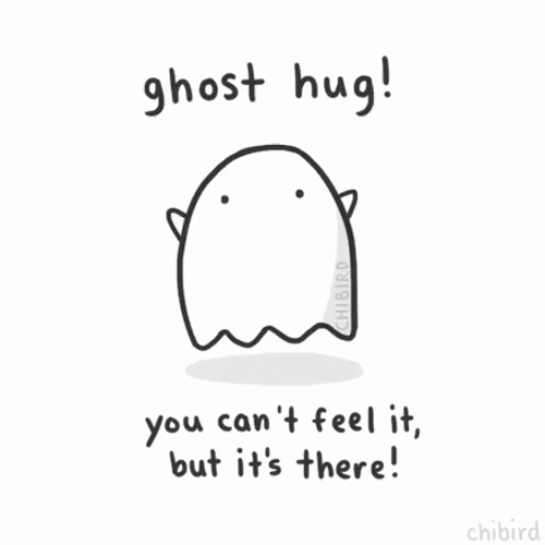 Ghost Hug Always Care GIF