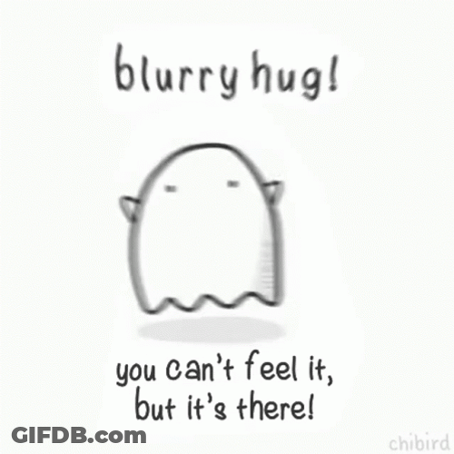 Ghost Hug Blurry Cute Meme GIF