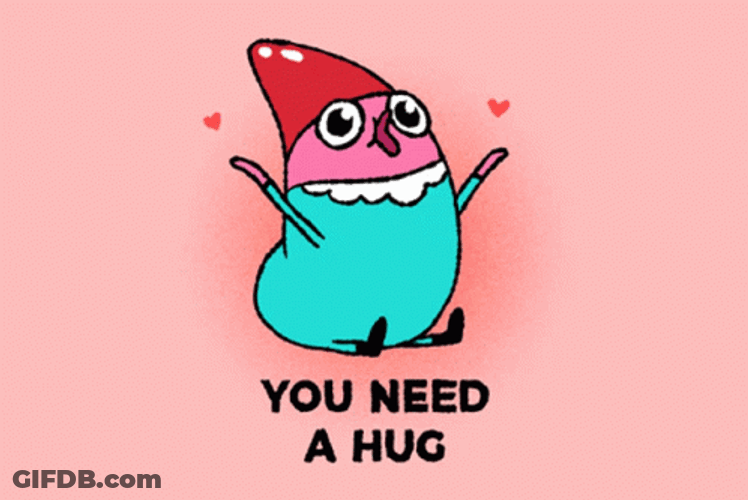 Ghost Hug Cute Gnome Cartoon Love GIF