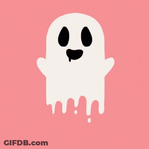 Ghost Hug Cute Melting Floating Cartoon GIF