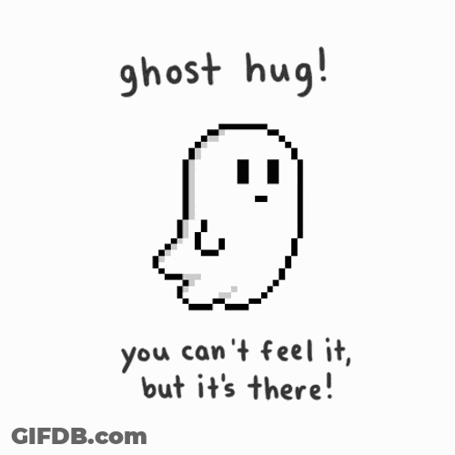 Ghost Hug GIF