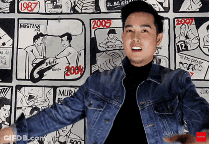 Ghost Hug Happy Asian Guy GIF