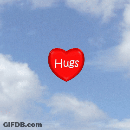 Ghost Hug Sending Virtual Love Heart Cartoon GIF