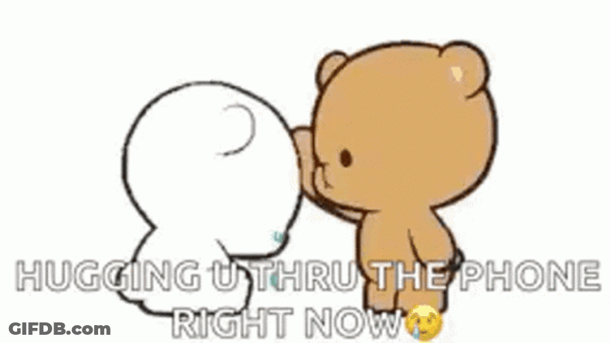 Ghost Hug Virtual Love Milk Mocha Bear GIF