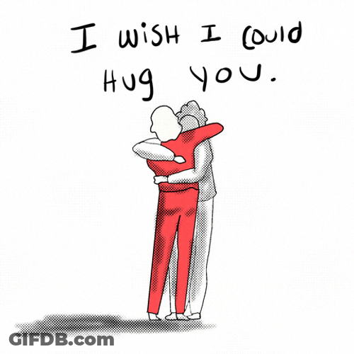 Ghost Hug Wish I Could Animation GIF