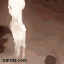 Ghost In Dark With Light Coming Out GIF