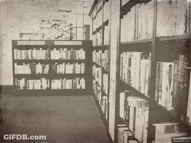 Ghost Library Kid Likes Reading Books GIF