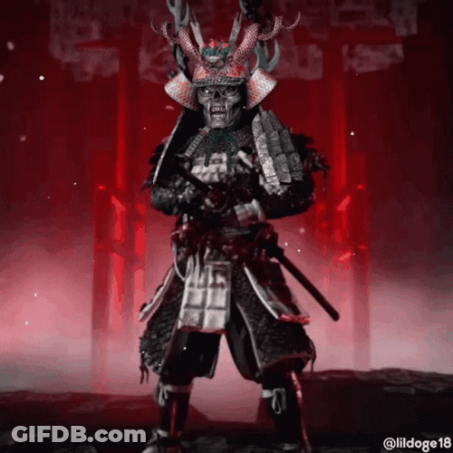 Ghost Of Tsushima Fierce Black Warrior GIF