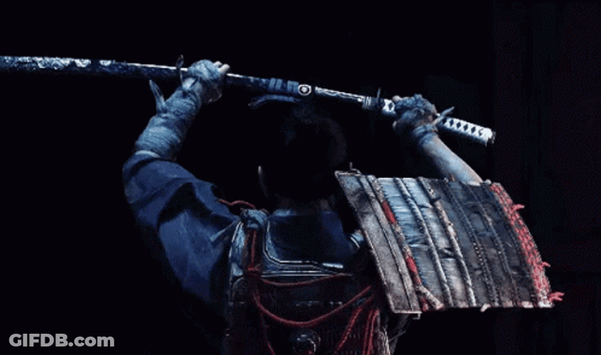 Ghost Of Tsushima Withdrawing Sword GIF