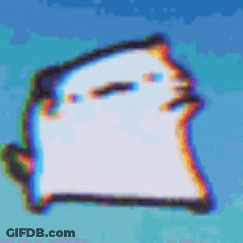 Ghost On Blue Background GIF