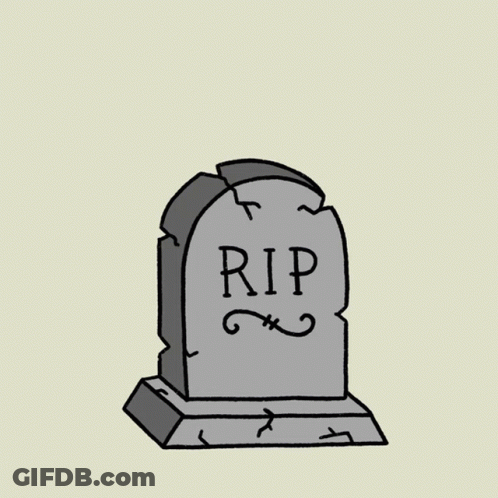 Ghost Peeking Behind Gravestone GIF