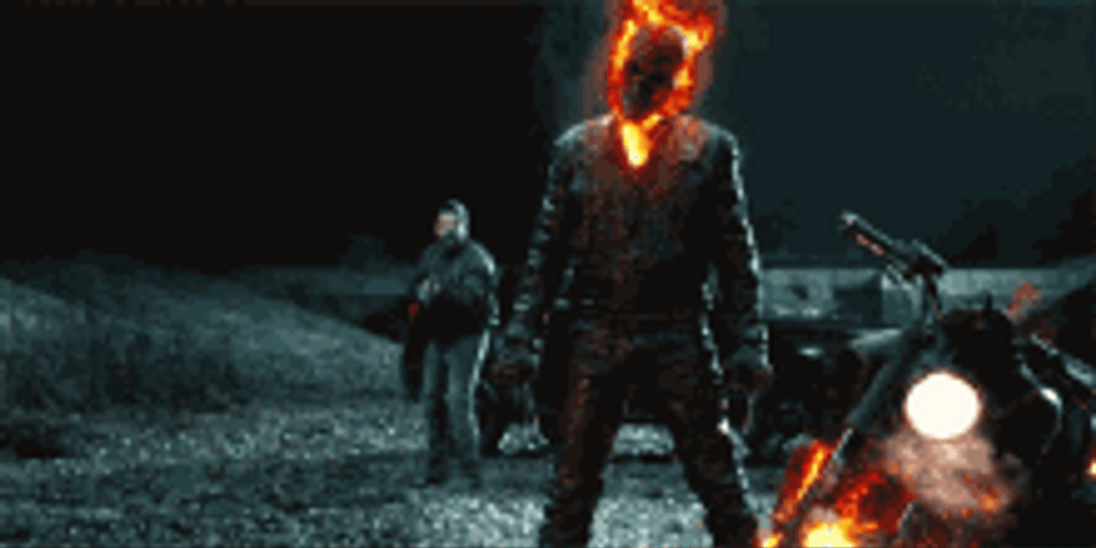 Ghost Rider At Night GIF