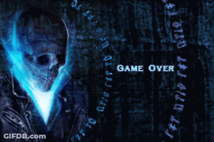 Ghost Rider Game Over GIF