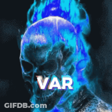 Ghost Rider With Var Written GIF