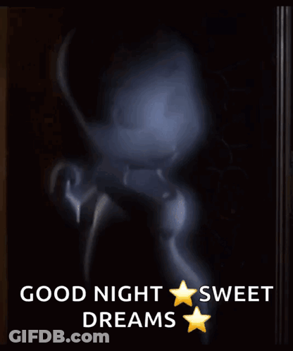 Ghost Saying Good Night Sweet Dreams GIF
